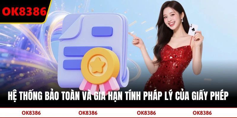 Hệ thống bảo toàn và gia hạn tính pháp lý của giấy phép.